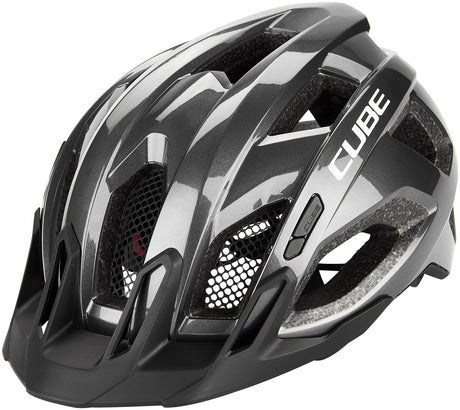 CUBE Helm QUEST glossy iridium black