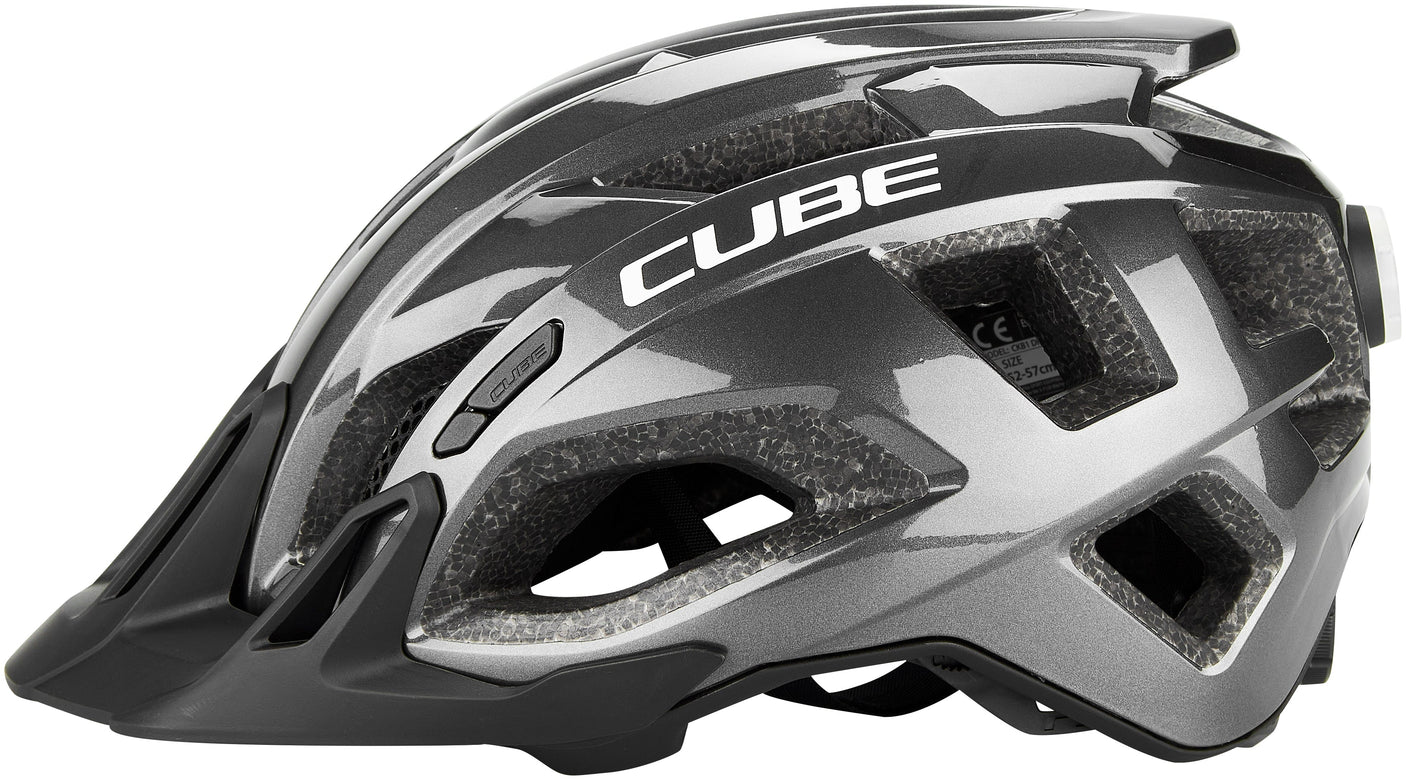 CUBE Helm QUEST glossy iridium black