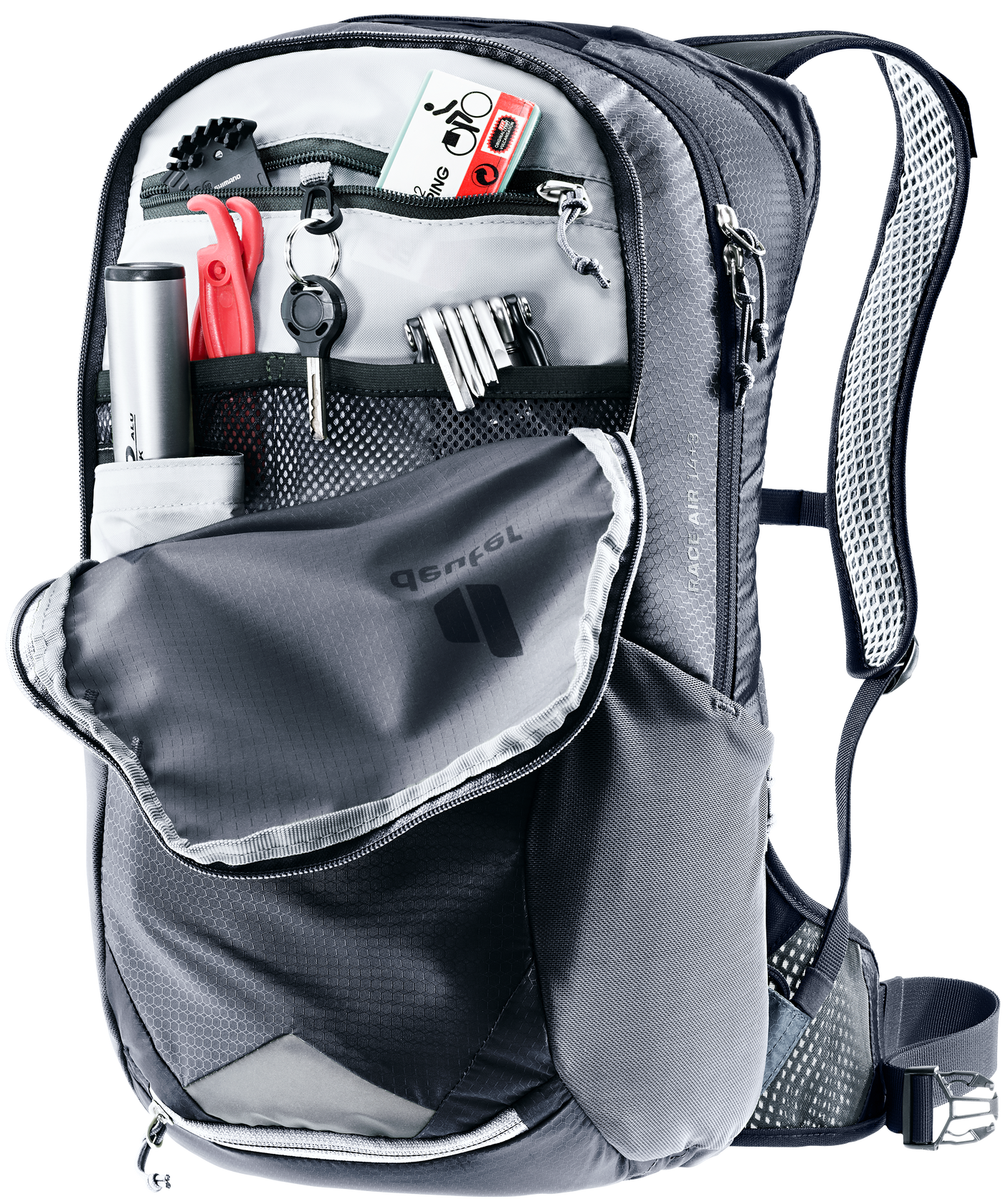 deuter Race Air 14+3 Rucksack schwarz