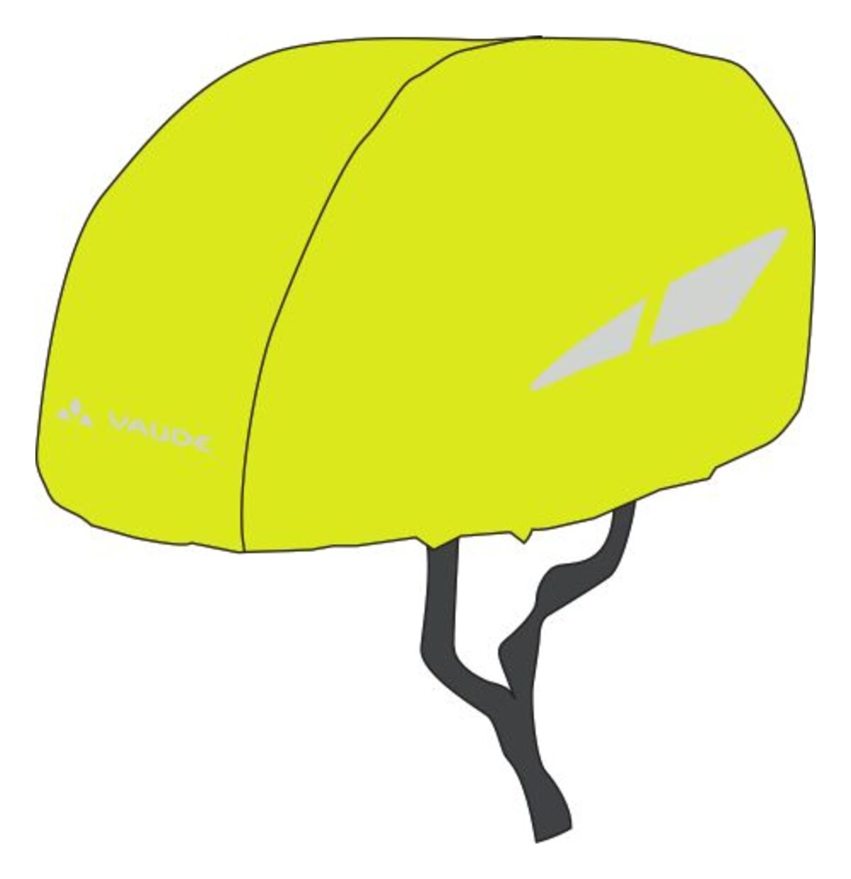 VAUDE Kids Helmet Raincover II gelb
