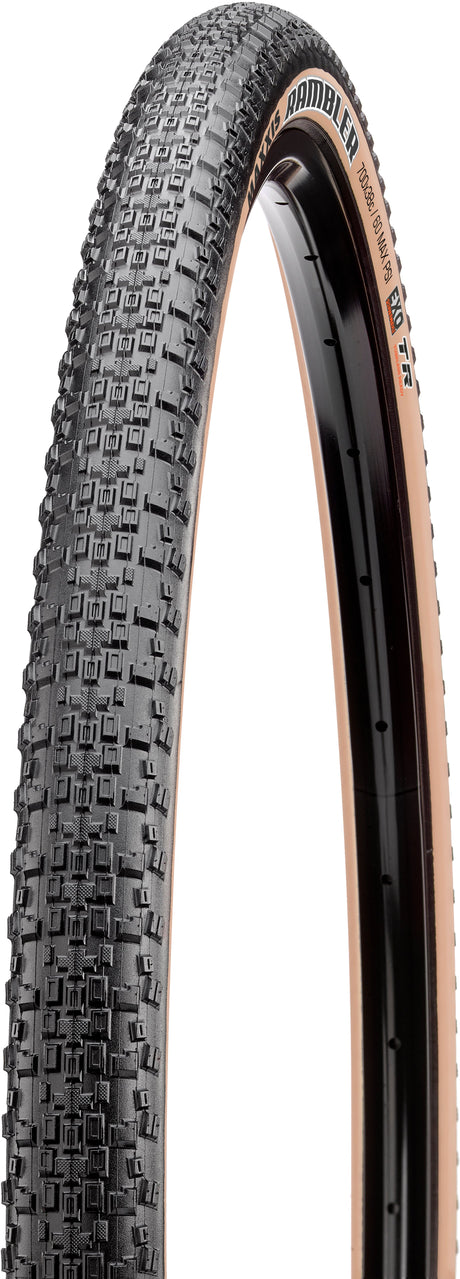 Maxxis Rambler Folding Tyre 700x40C Dual EXO TR Tanwall black/light brown