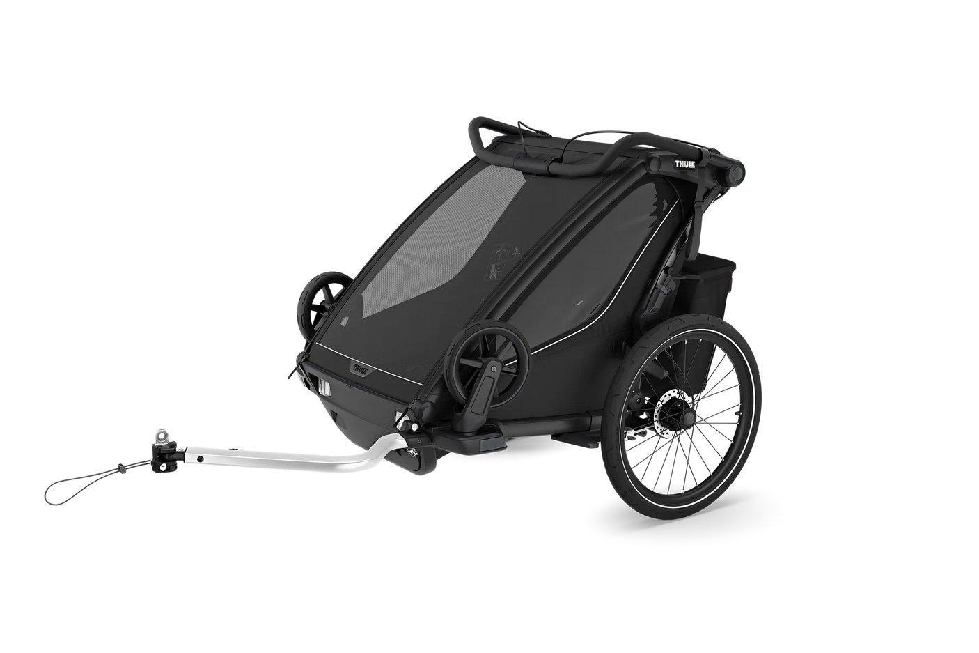 Thule Chariot Sport 2 Double Kinderanhänger schwarz