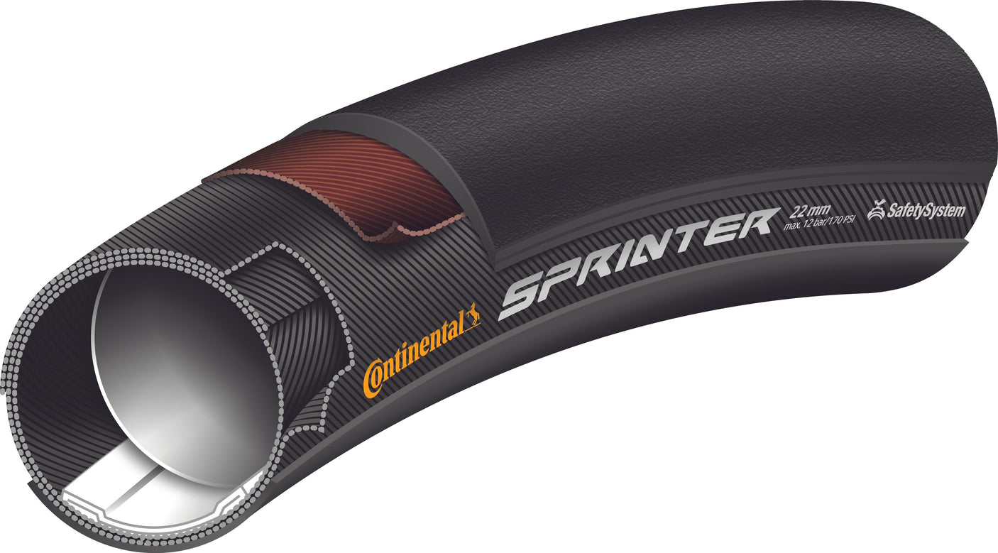 Continental Sprinter Tubular Tyre 650x22C SafetySystem Breaker