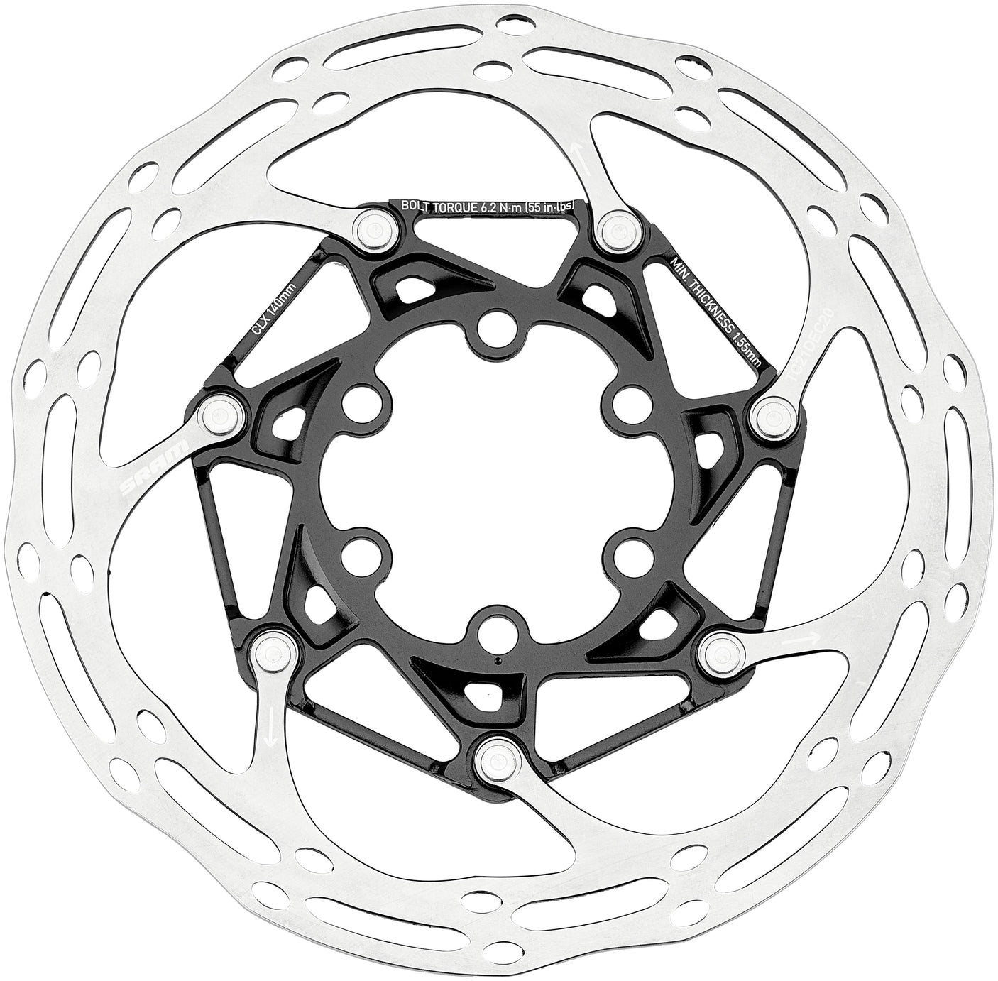 SRAM Centerline X Bremsscheibe Rounded 6-Loch 2-teilig