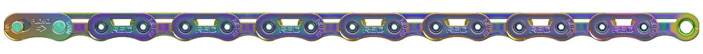 SRAM E1 Flattop Kette w/ PowerLock rainbow