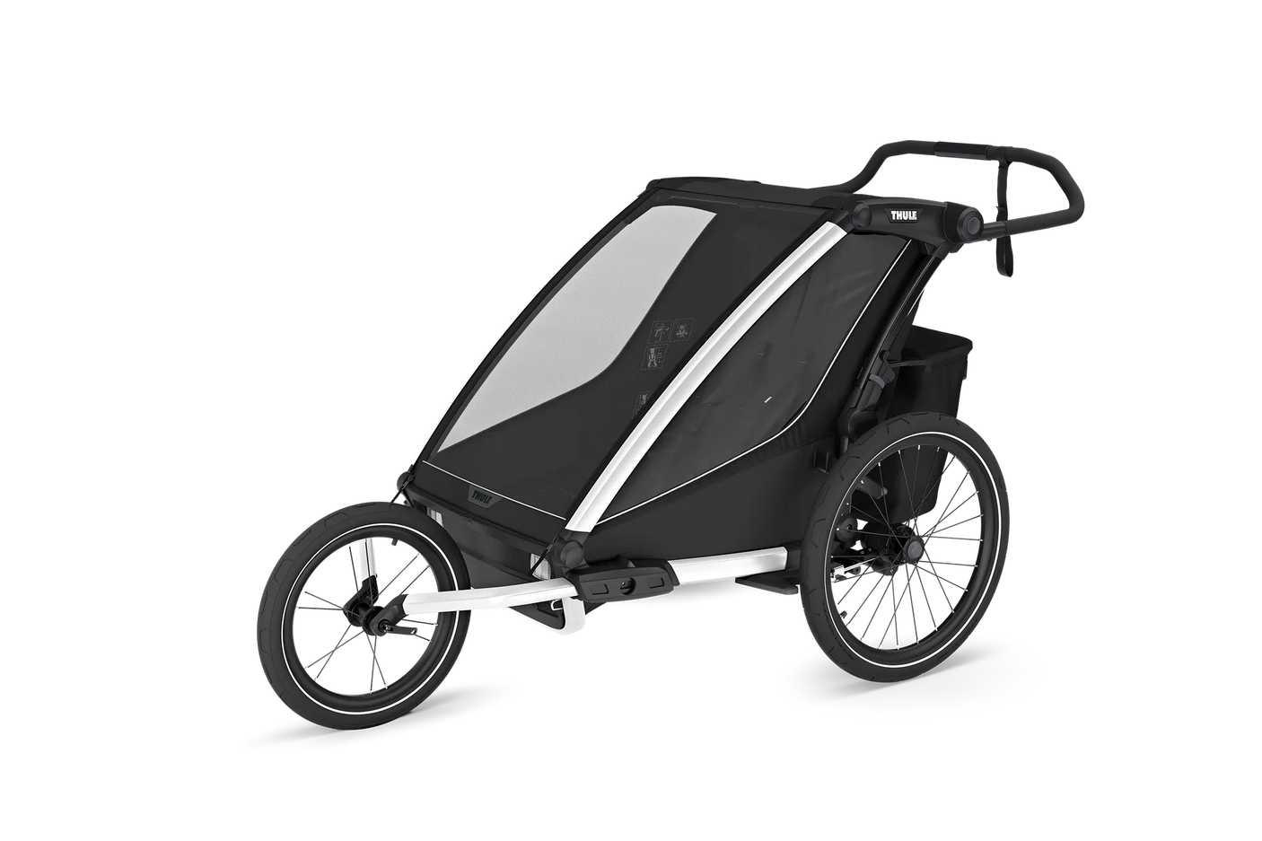 Thule Chariot 2 Jogger Kit Double schwarz/silber