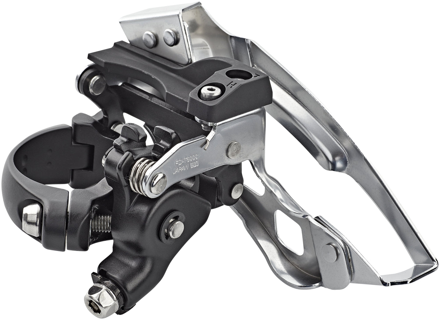 Shimano Deore Trekking FD-T6000 Umwerfer 3x10 Schelle tief Top Swing grau