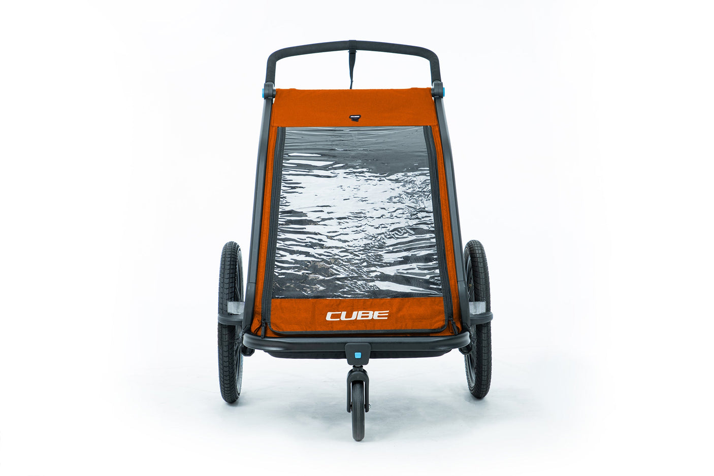 CUBE Kinder Fahrradanhänger Double CMPT X Actionteam
