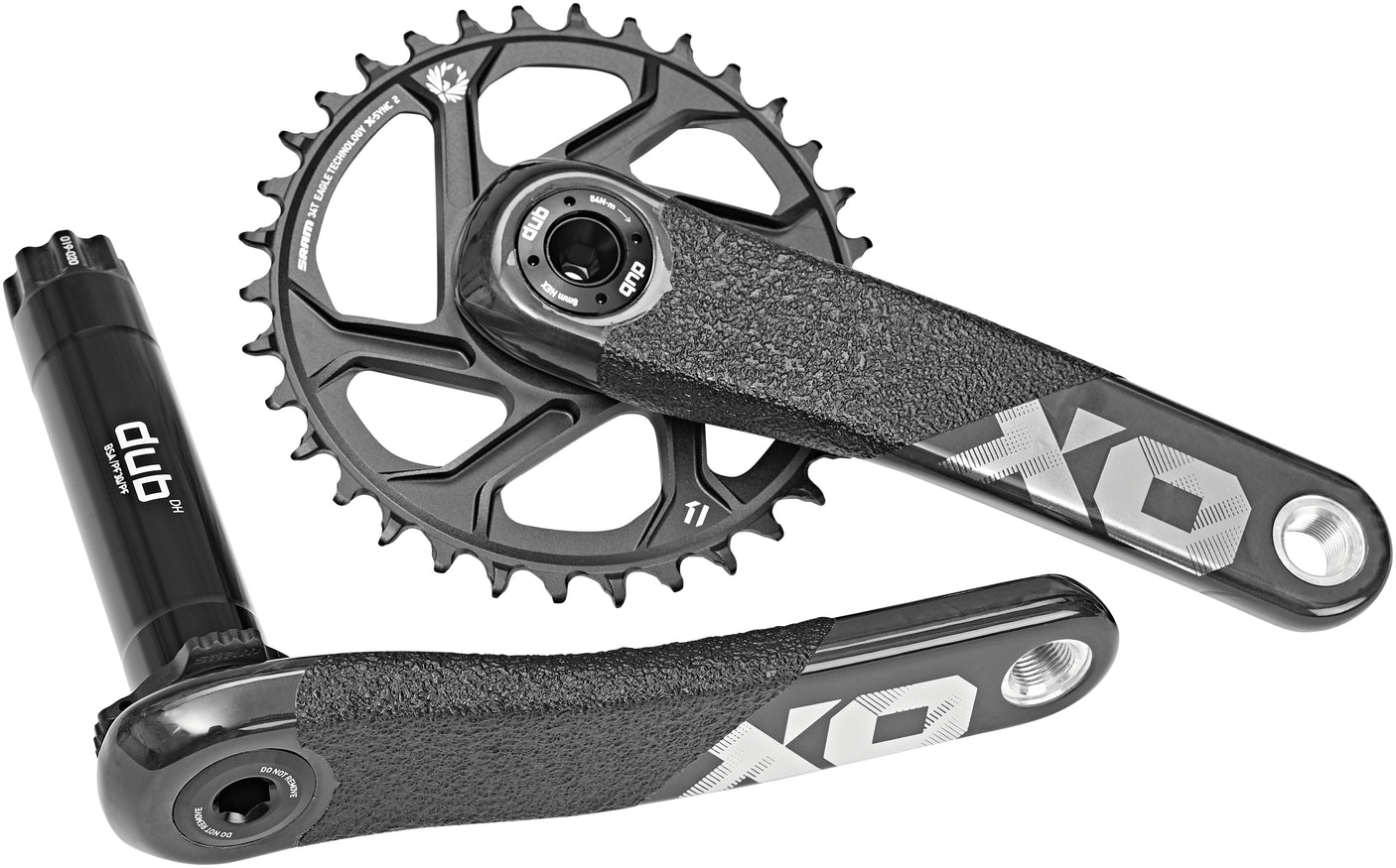 SRAM X01 DH DUB Kurbelgarnitur 34Z DM schwarz
