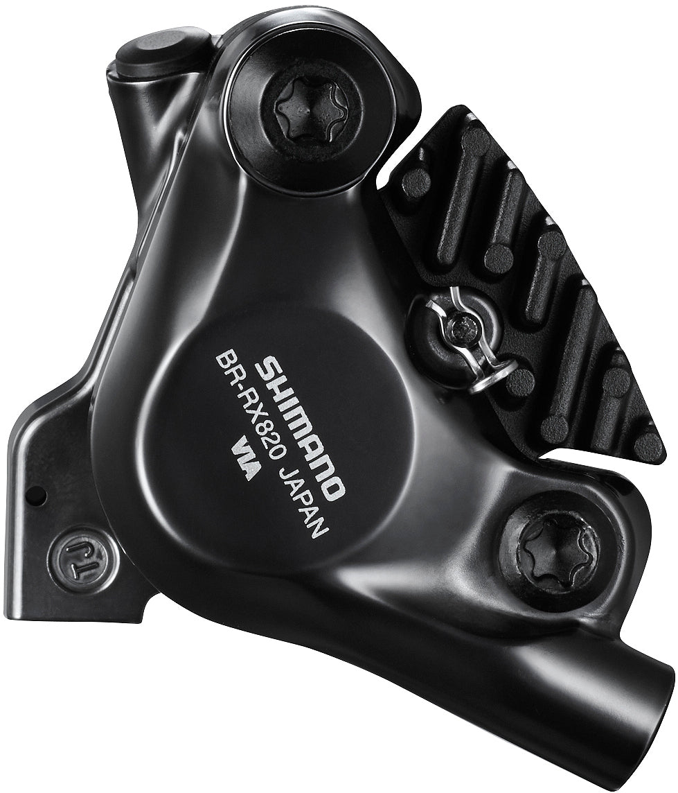 Shimano GRX ST-RX820/BR-RX820 Scheibenbremsset Hinten Flat Mount 12-fach grau/schwarz