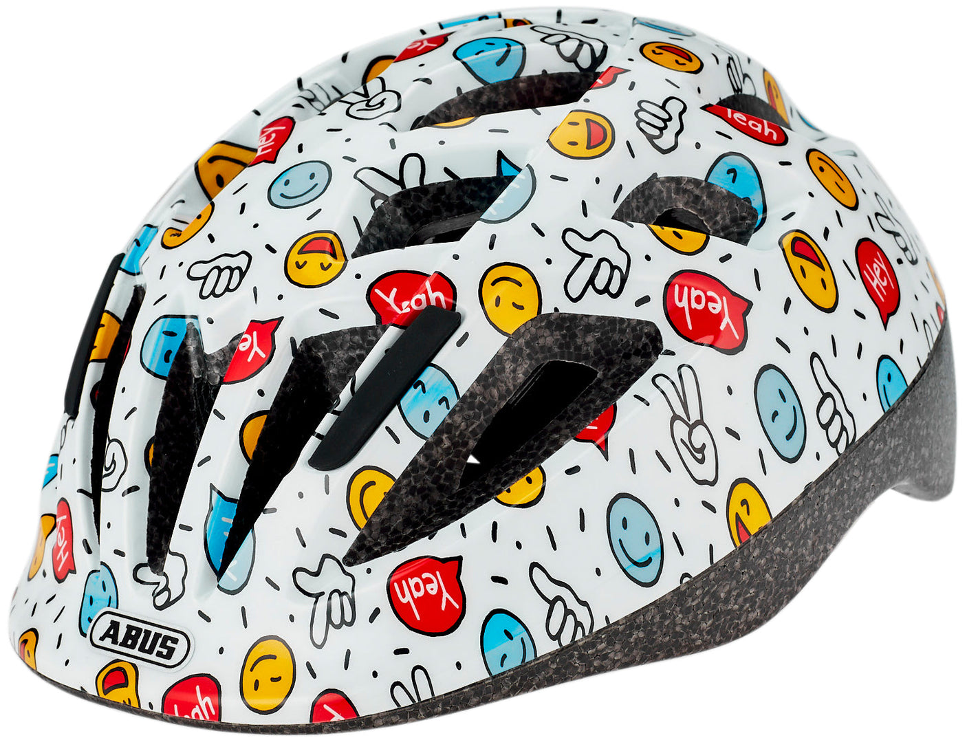 ABUS Smooty 2.0 Kinderhelm weiß smiley