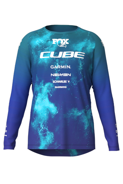 Cube MTB Trikot ROOKIE X Actionteam langarm blue´n´green
