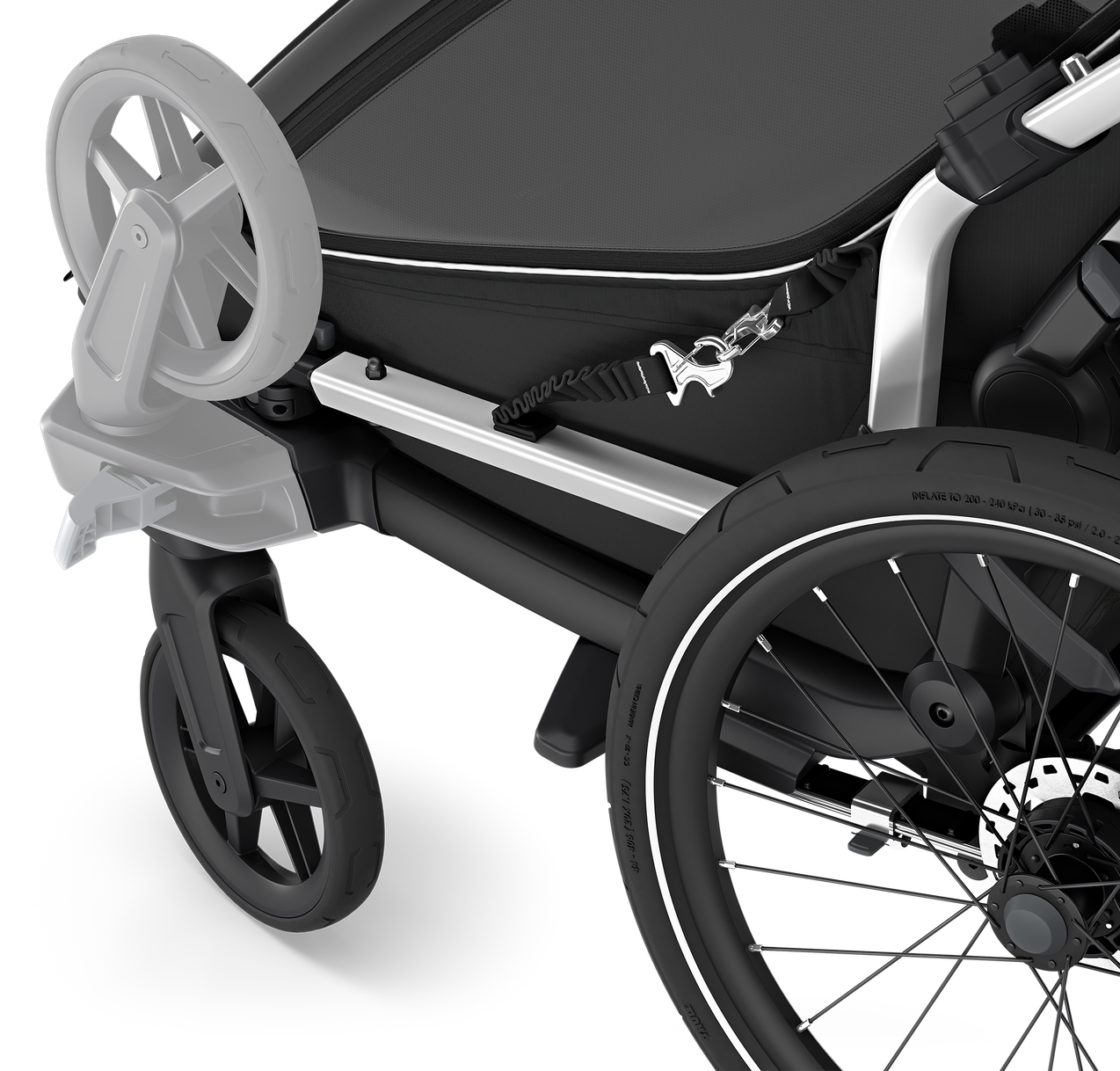 Thule Chariot Sport 2 Double Kinderanhänger schwarz