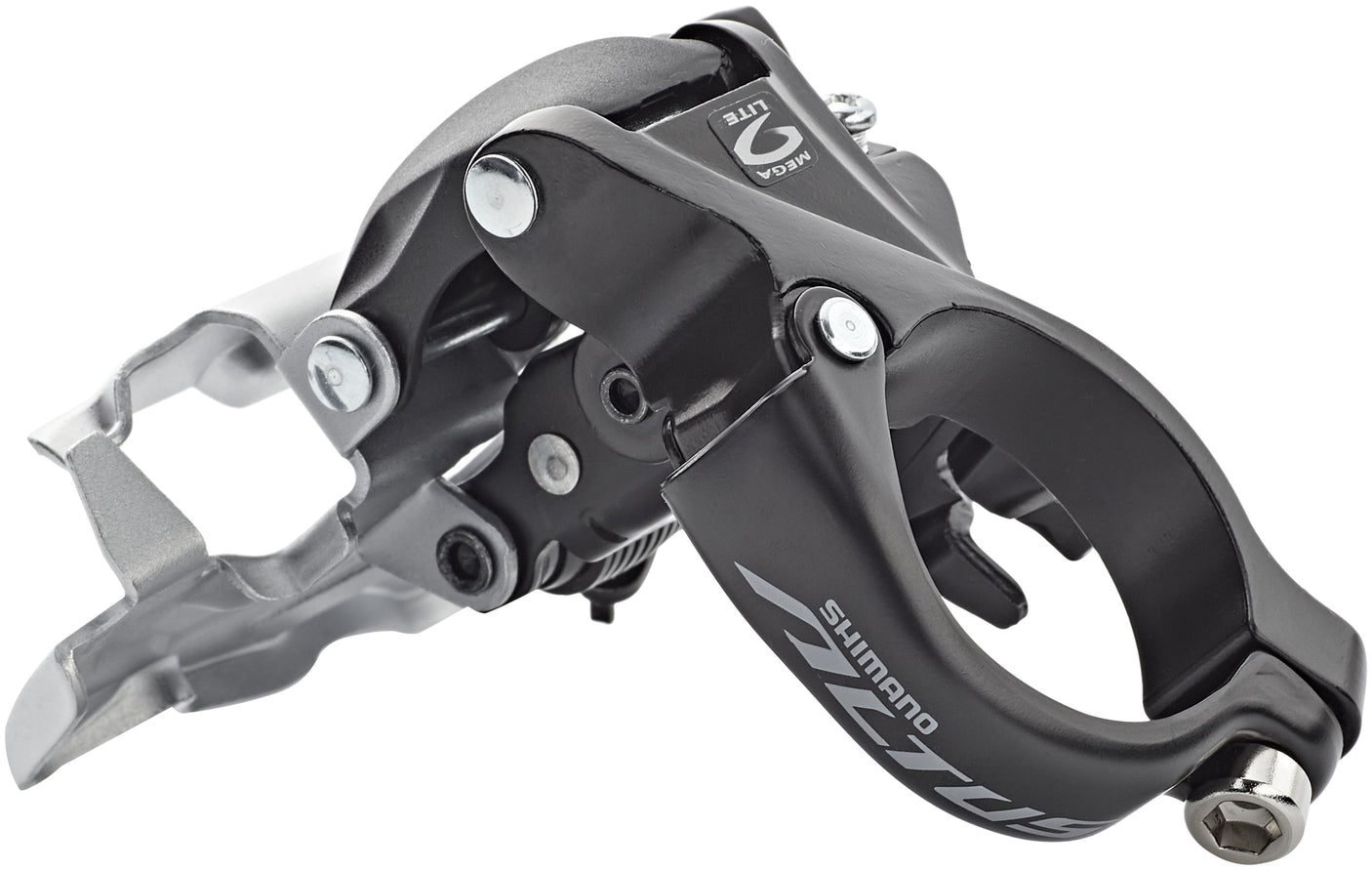Shimano Altus FD-M2000 Umwerfer 3x9-fach Down Swing Schelle hoch silber/schwarz