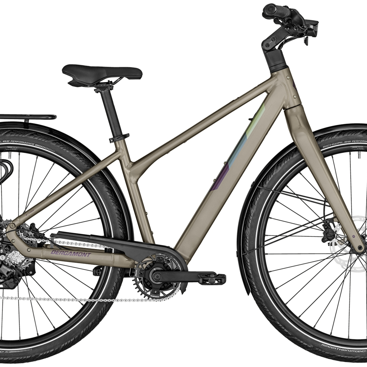 Bergamont E-Vitess Sport Lady Damen 360 | City E-Bike | shiny taupe brown