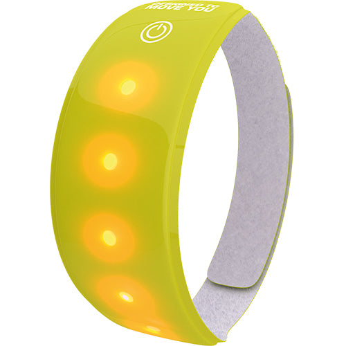 Wowow Light band 5 LED 3M mit Klettverschluss gelb