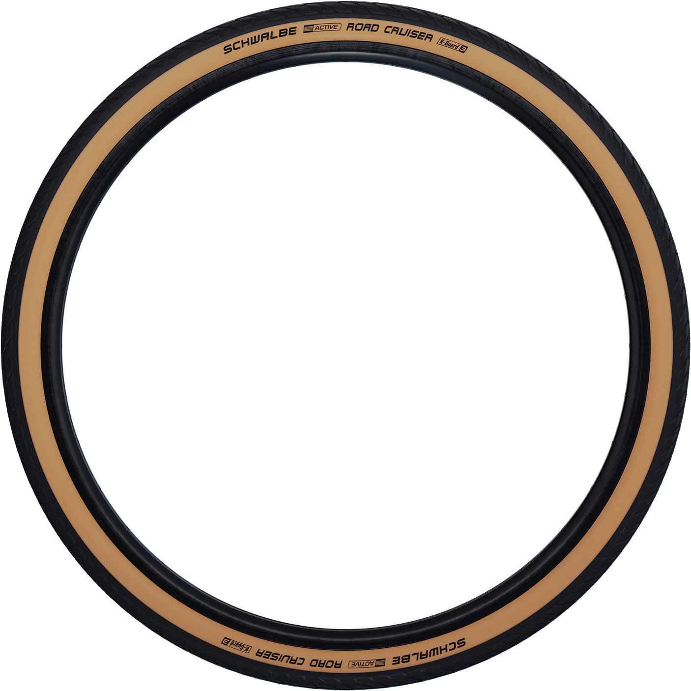 Schwalbe Road Cruiser Active Drahtreifen 27x1 1/4" KvlrGuard Green Compound beige/schwarz