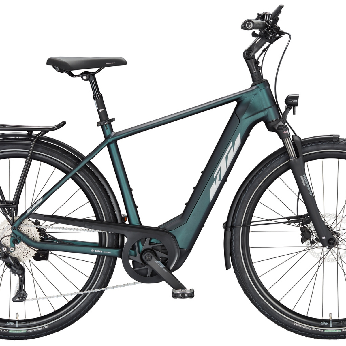 trekking e bike ktm KTM MACINA TOUR CX 510 | Trekking E-Bike | green purple flip matt