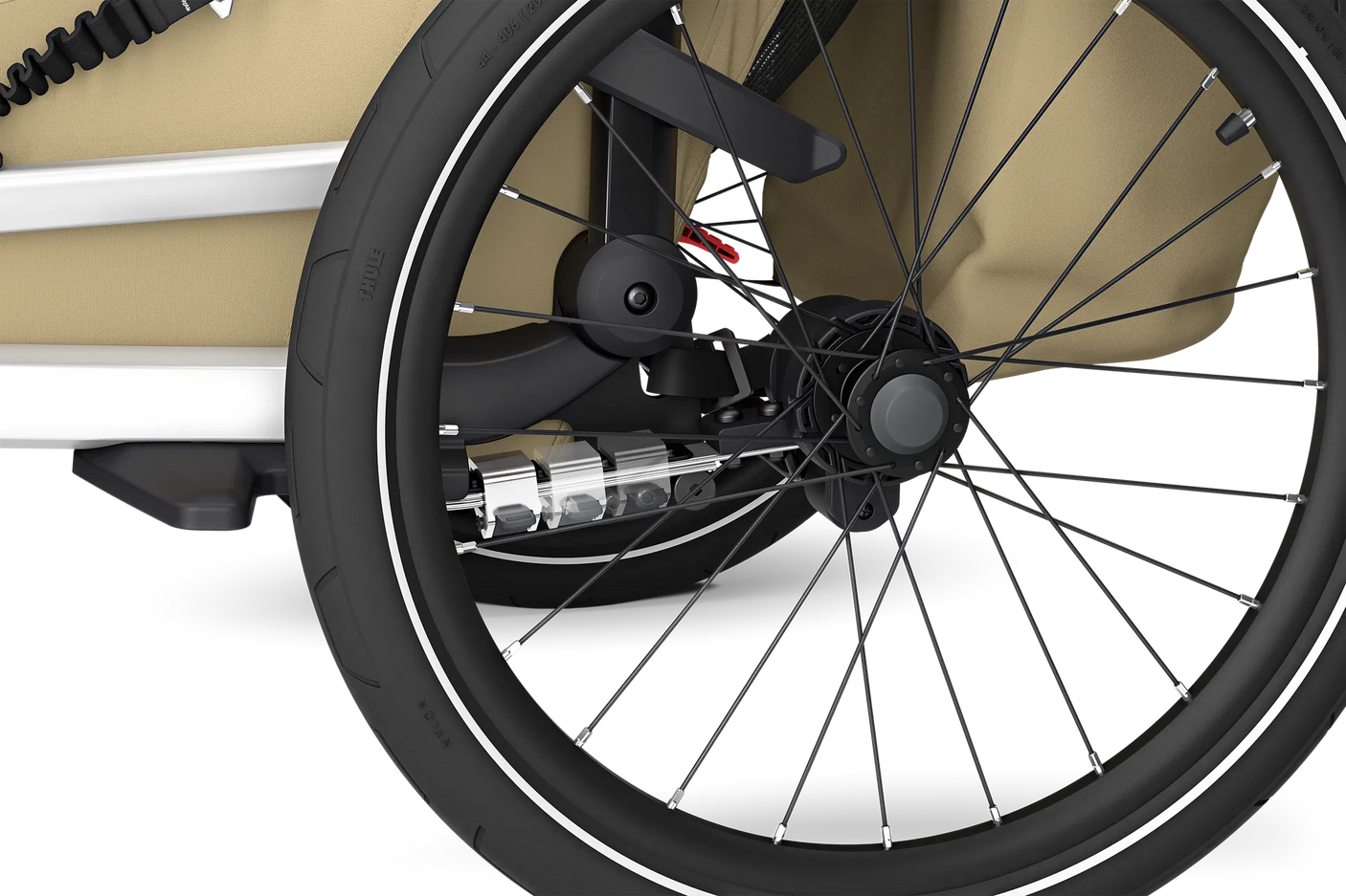 Thule Chariot Cross 2 Double Kinderanhänger faded khaki