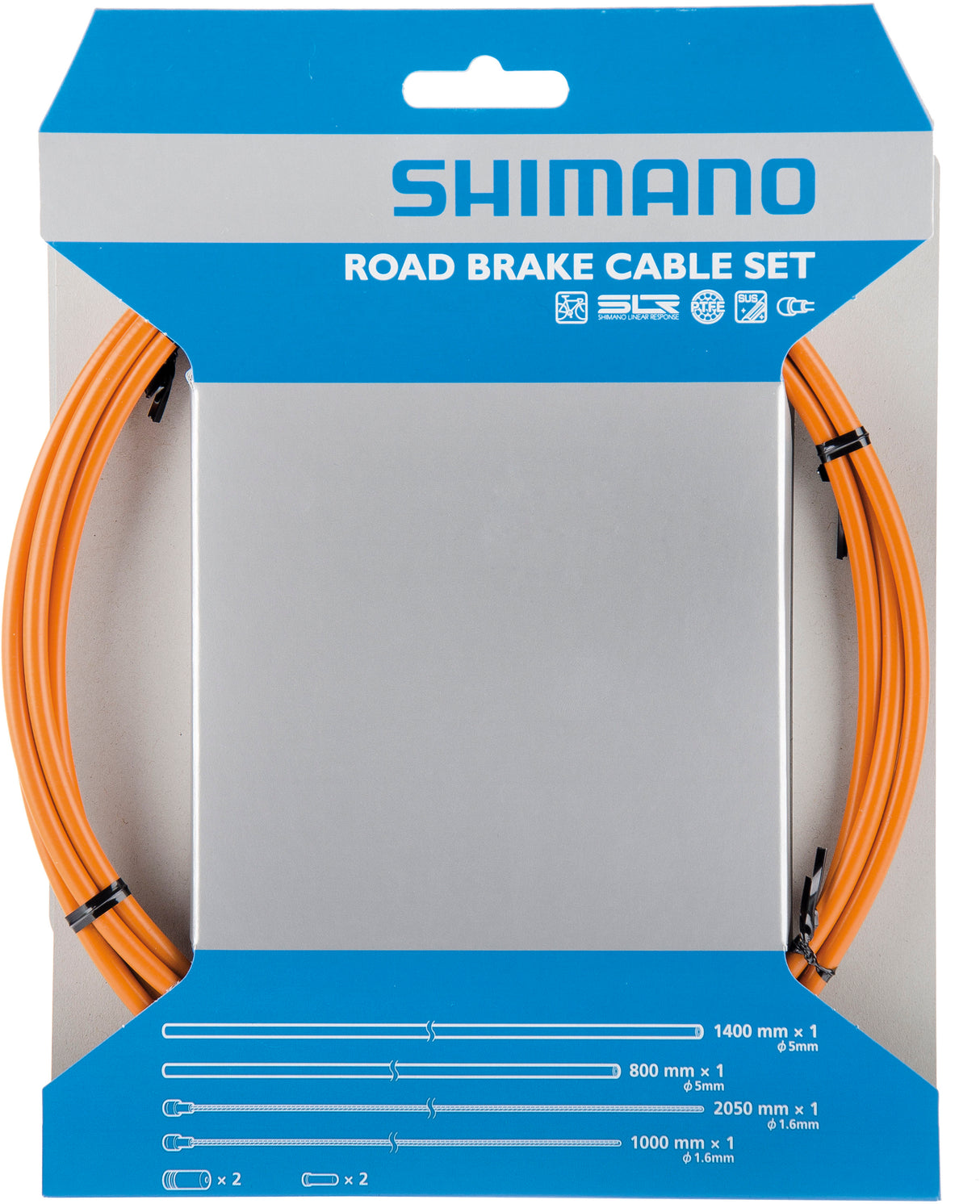 Shimano Road Bremszugset SIL-TEC beschichtet orange