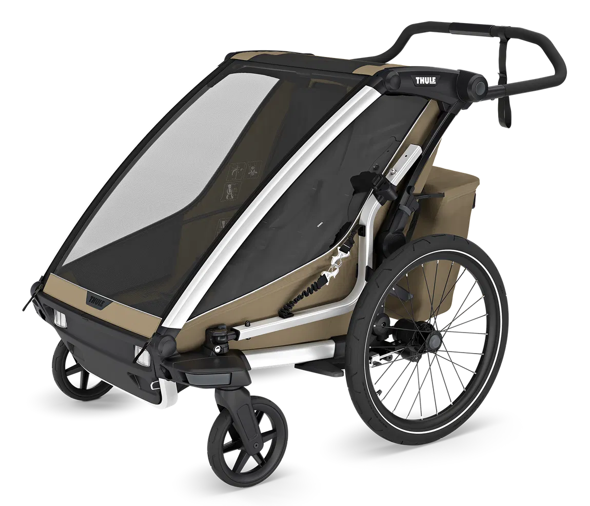 Thule Chariot Cross 2 Double Kinderanhänger faded khaki