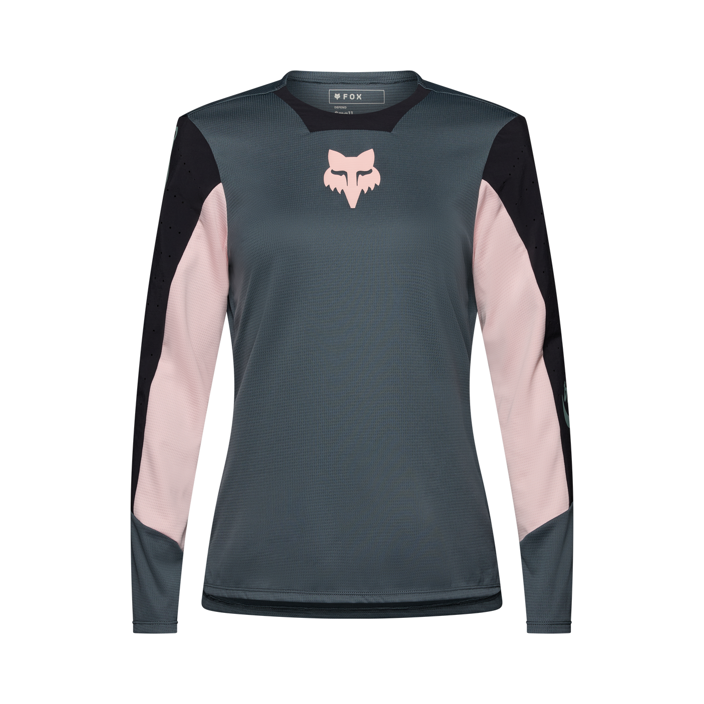 Fox W Defend LS Jersey Creation Deep Cobalt