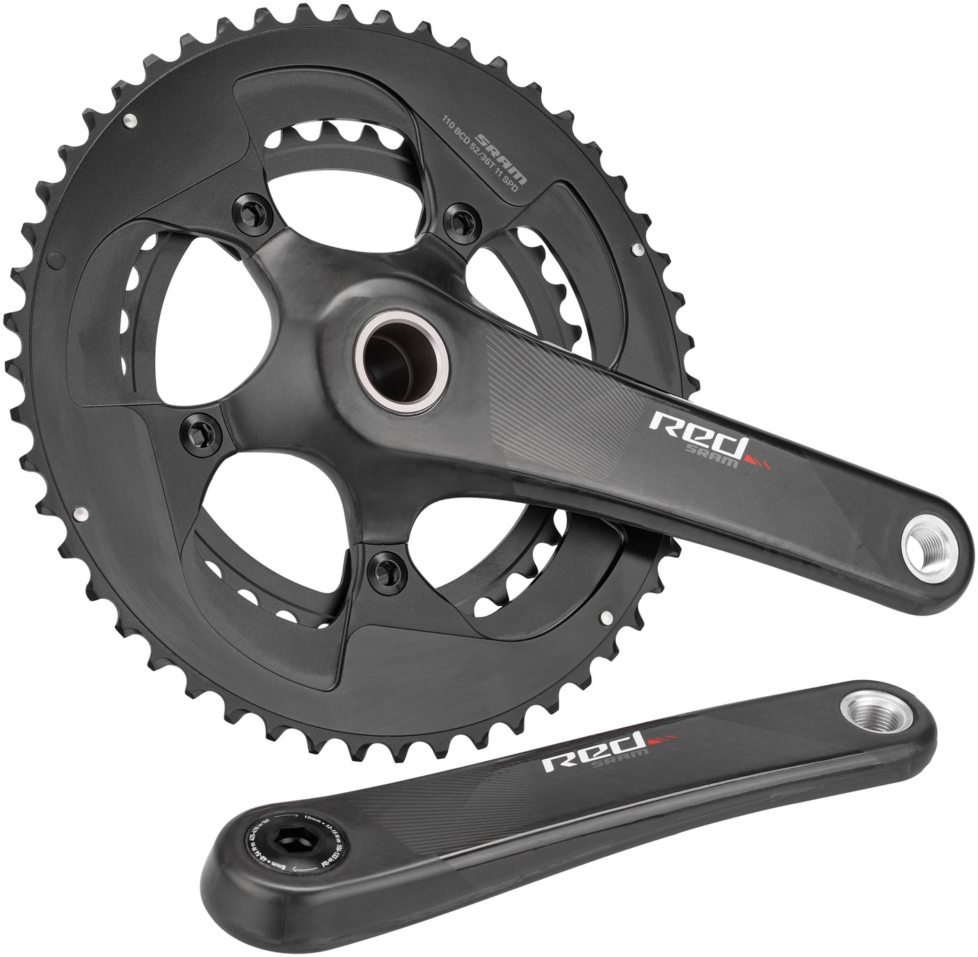 SRAM RED Kurbelgarnitur 11-fach 52-36T GXP