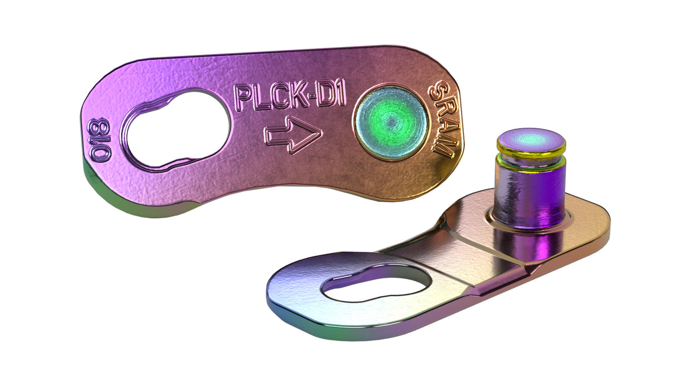 SRAM PowerLock Flattop Kettenverschluß-Glied 12-speed (4pcs) D1 rainbow