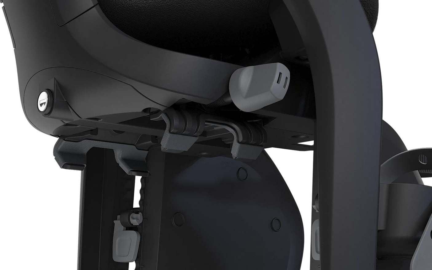 Thule Yepp 2 Maxi Aegean blau, Gepäckträger-Befestigung