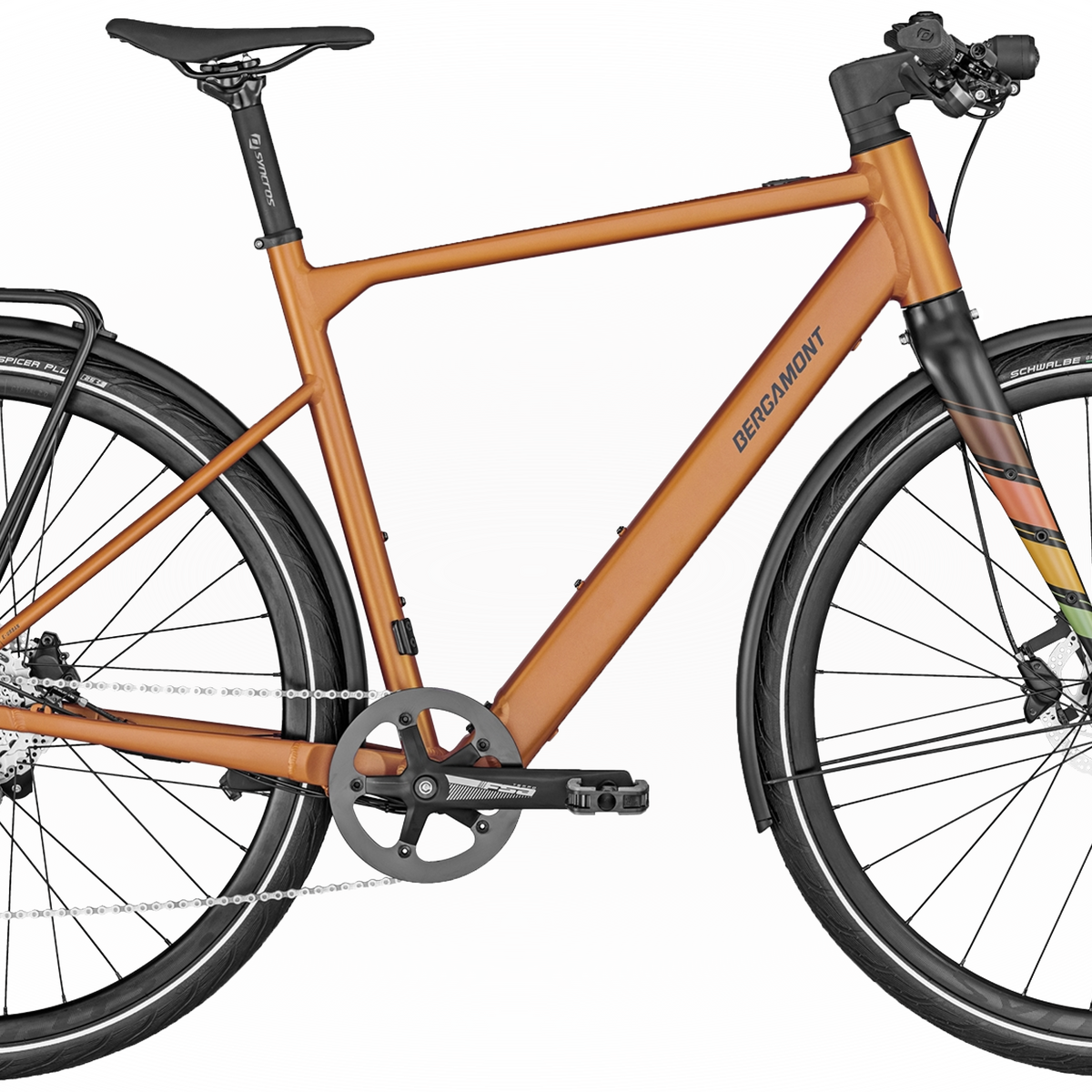 bergamont e bike rennrad Bergamont E-Sweep Sport Unisex | City E-Bike | matt rusty orange