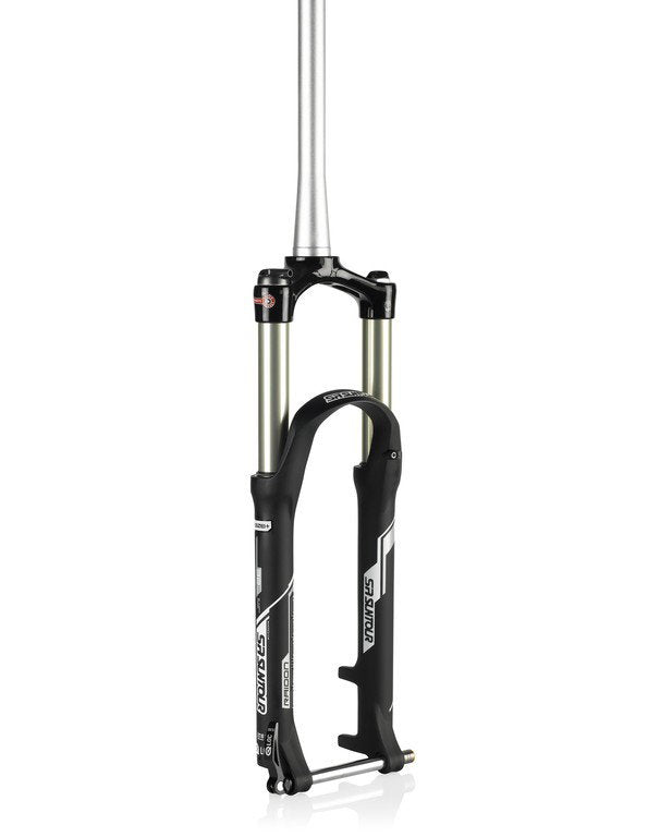 SR Suntour SF16 Raidon XC RLR 15QLC32 Federgabel 27,5" taper AHead 15mm 100mm schwarz/gold
