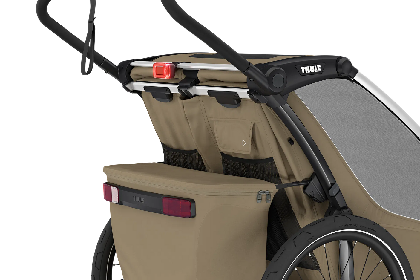 Thule Chariot Cross 2 Double Kinderanhänger faded khaki