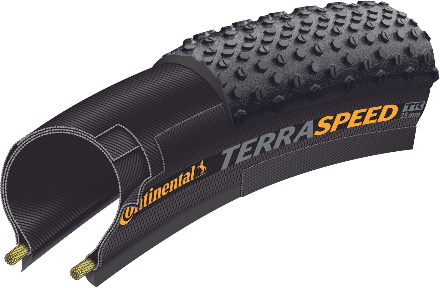 Continental Terra Speed ProTection Faltreifen 700x40C TLR schwarz/braun