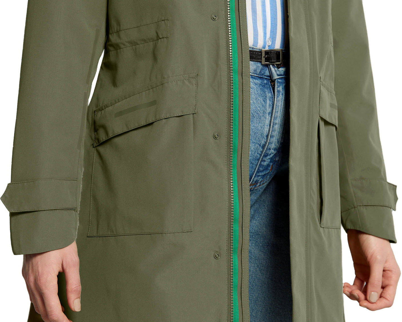 Basil Mosse Regenparka Damen oliv