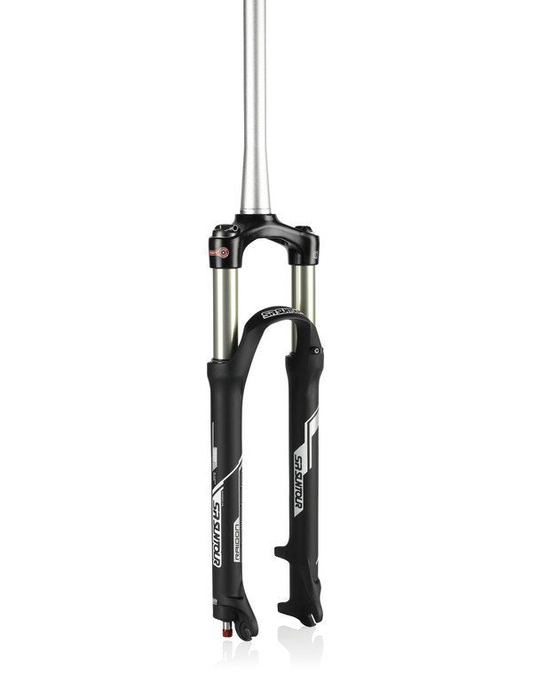 SR Suntour SF16 Raidon XC RLR Federgabel 27.5" taper AHead 9mm 100mm schwarz/gold