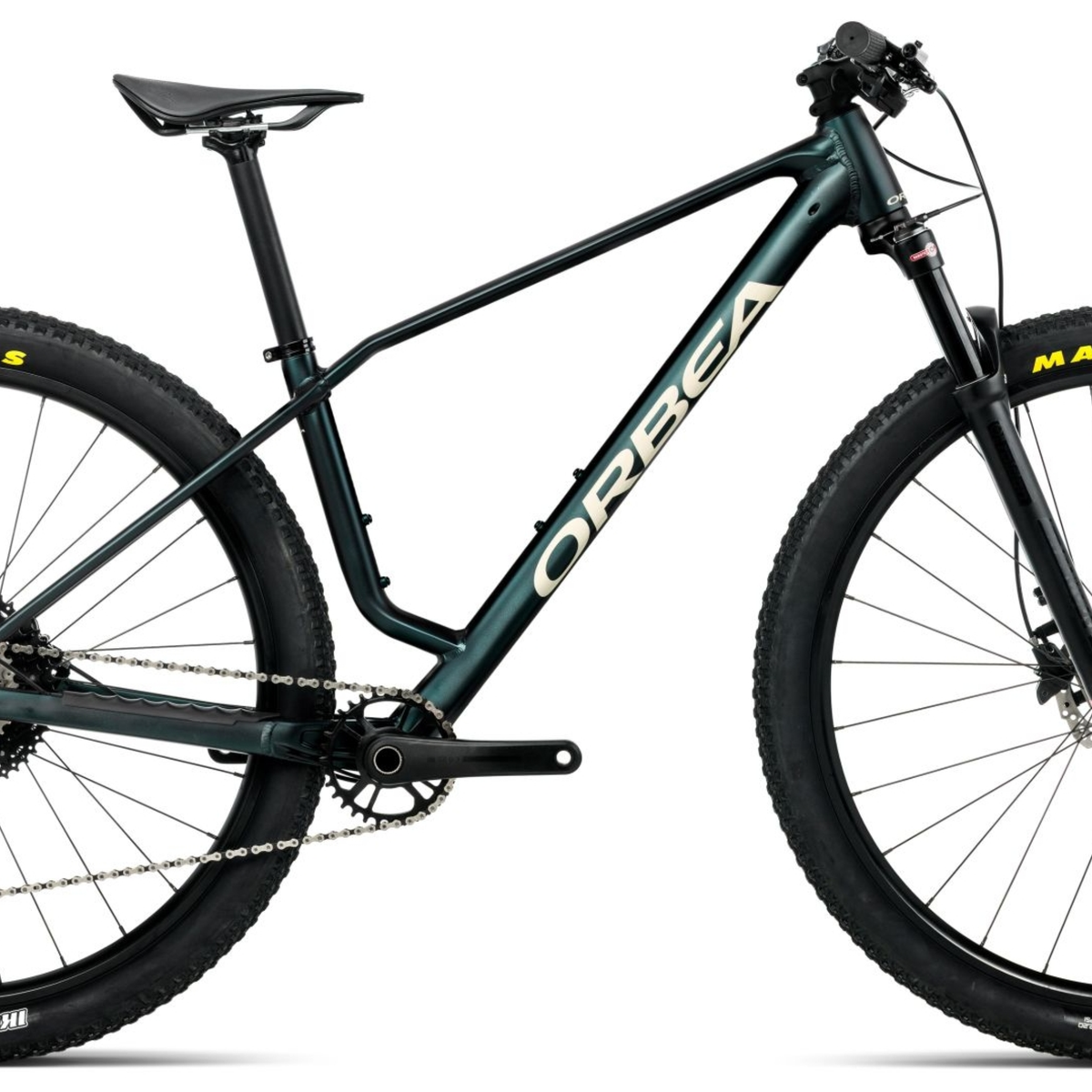 Orbea ALMA H30 (2026) | 29 Zoll MTB Hardtail | Espace Green (Matt) - Ivory  White (Gloss)