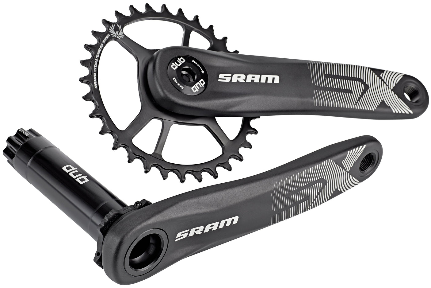 SRAM SX Eagle DUB Kurbelsatz 32Z 12-fach schwarz