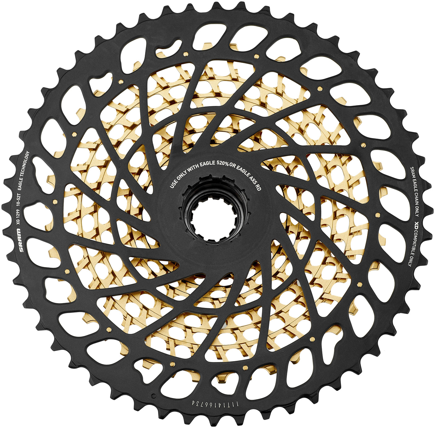SRAM XG-1299 Eagle Kassette 12-fach gold
