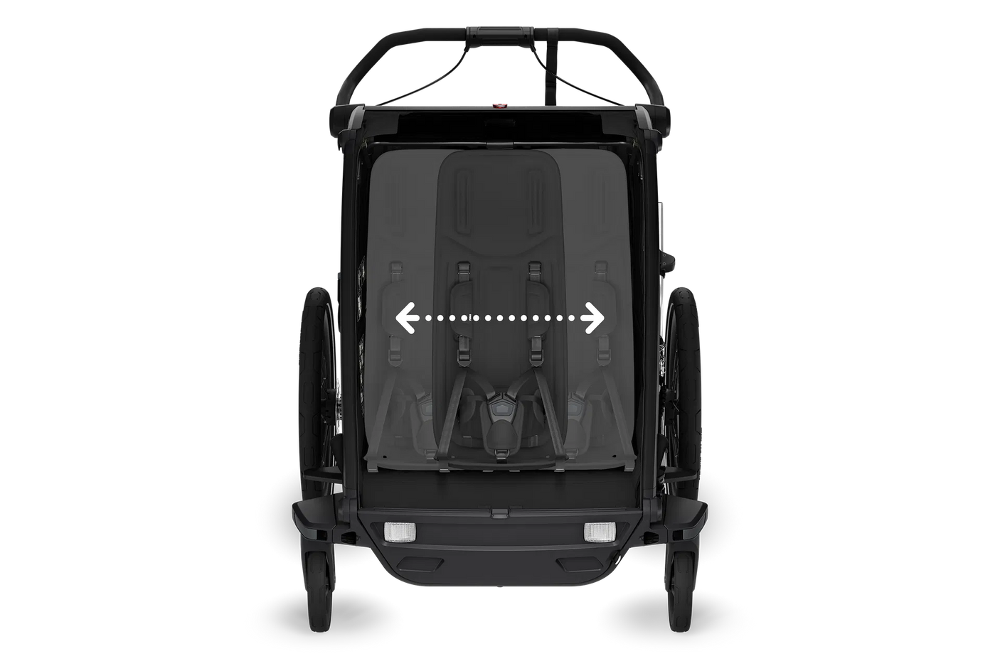 Thule Chariot Sport 2 Double Kinderanhänger schwarz