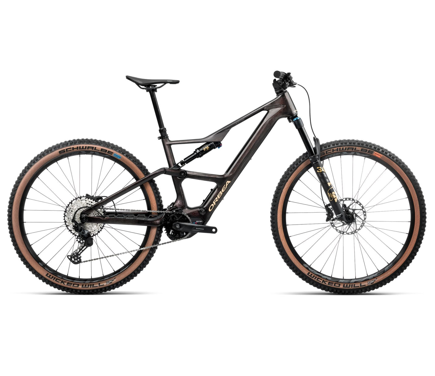 B-Ware Orbea RISE SL M20 630W Cosmic Carbon View - Golden Sand (2025)
