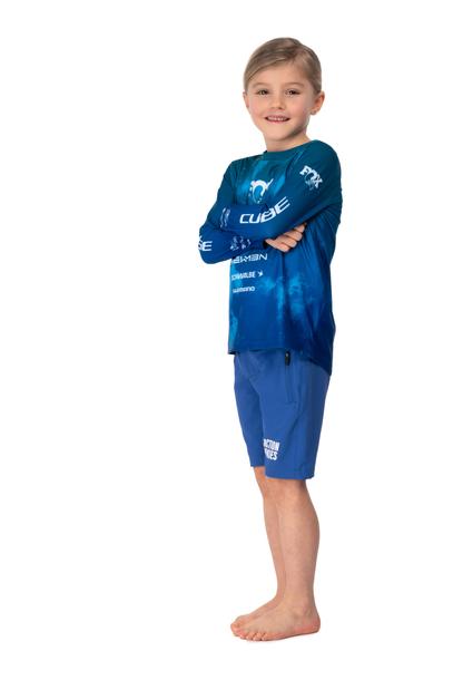 Cube MTB Trikot ROOKIE X Actionteam langarm blue´n´green