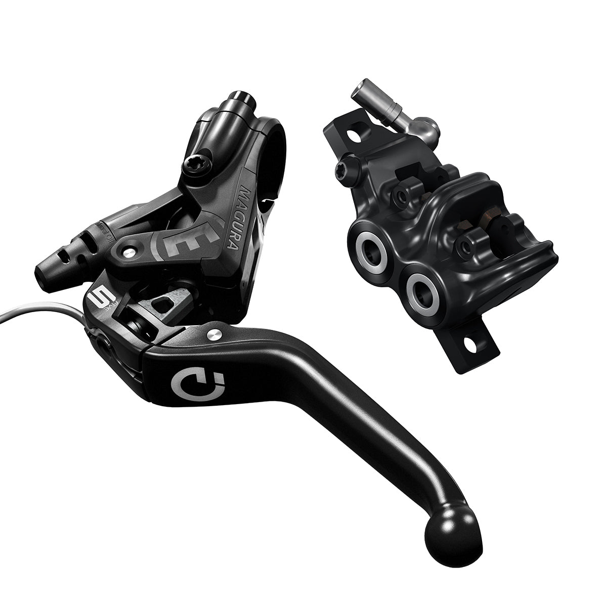 Magura MT5e HIGO-Schliesser (NO), 3-Finger Aluminium-Hebel mit Kugelkopf