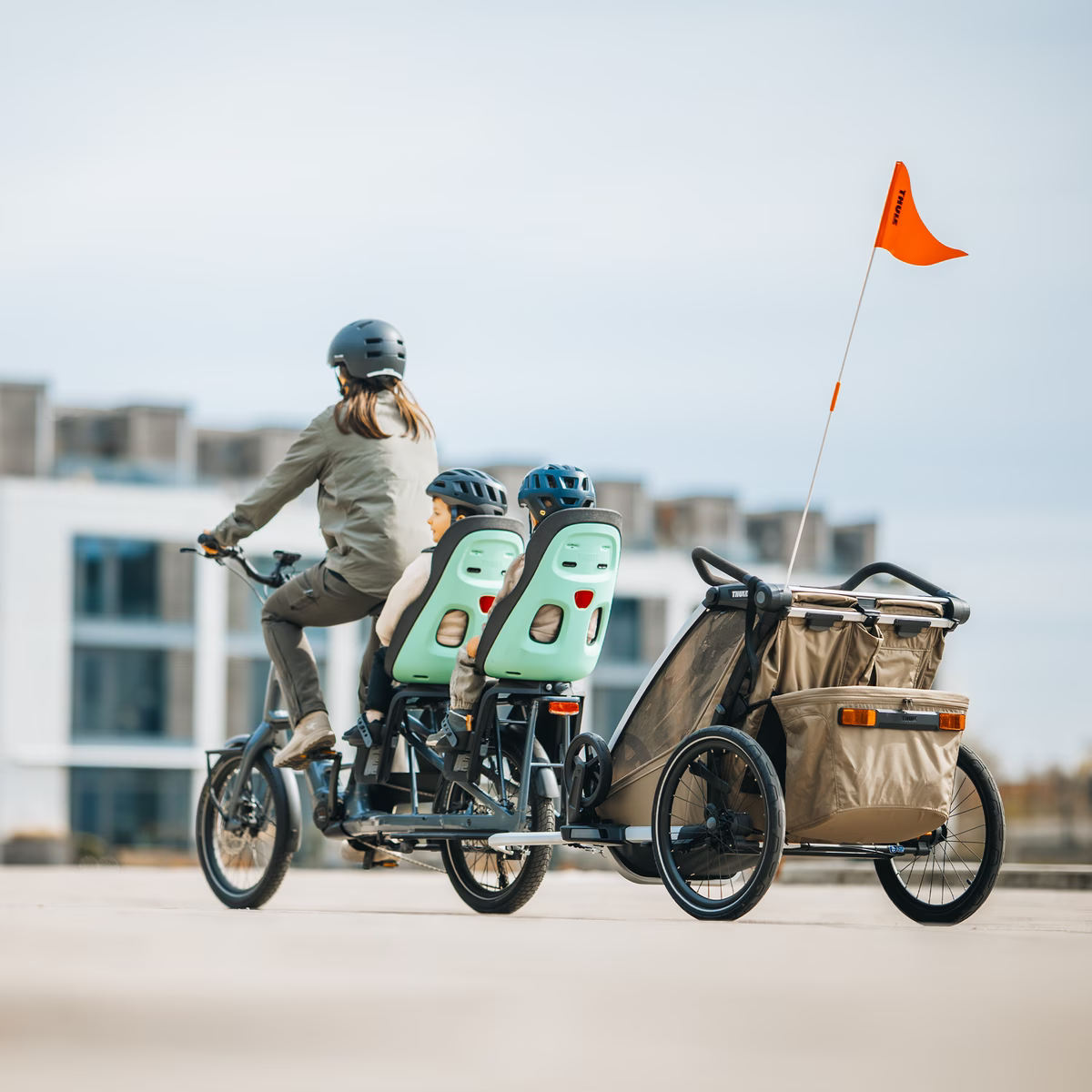 Thule Yepp Nexxt 2 Maxi blau, Gepäckträger-Befestigung