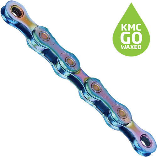 KMC X11 Kette 11-fach 118 Glieder gewachst aurora blue