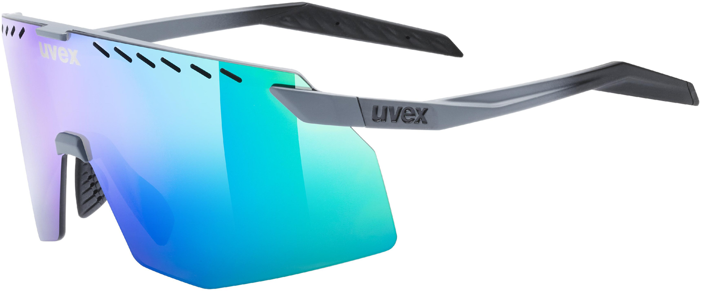 uvex Pace Stage Radbrille Grey Matt / Mirror Green