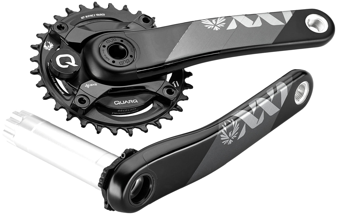 SRAM Quarq XX1 Eagle Powermeter Kurbelgarnitur 12-fach 32Z DUB Boost