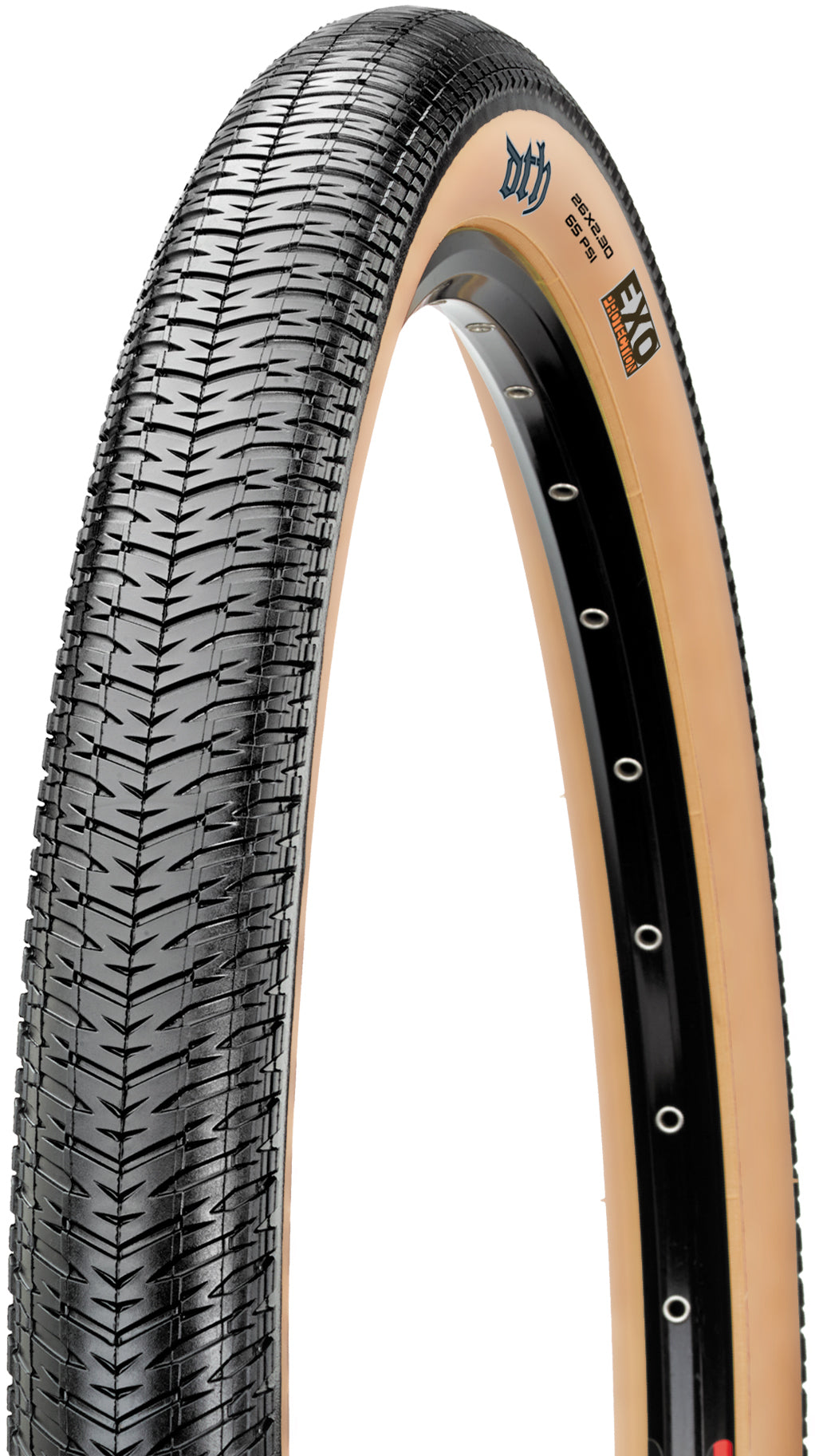 Maxxis DTH Folding Tyre 26x2.15" MaxxPro EXO Tanwall black/light brown