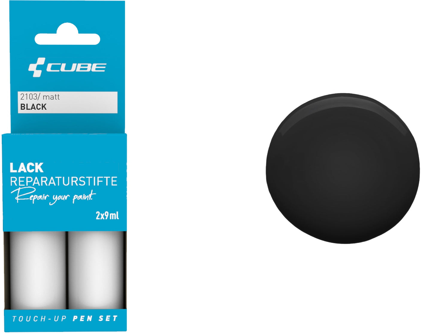 CUBE Lackstift Set BLACK matt 2103