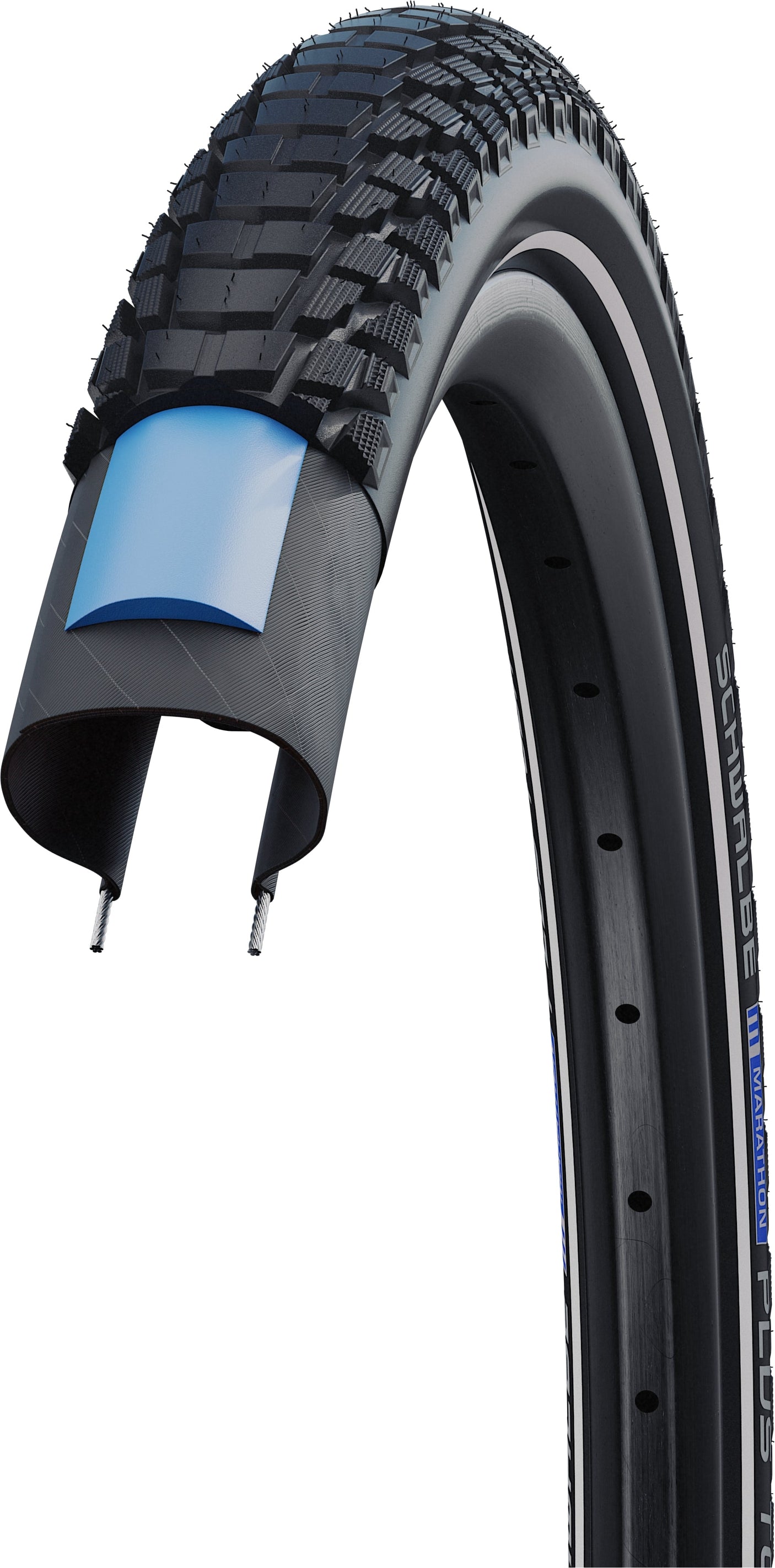 Schwalbe Marathon Plus Tour Drahtreifen 28x1.50" Performance E-50 Addix Reflex SmartGuard