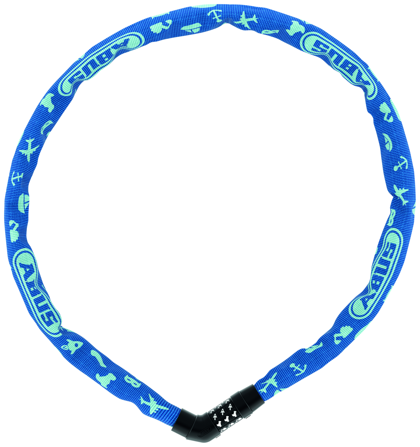 Abus Kettenschloss Steel-O-Chain™ 4804C SYMBOLS blue